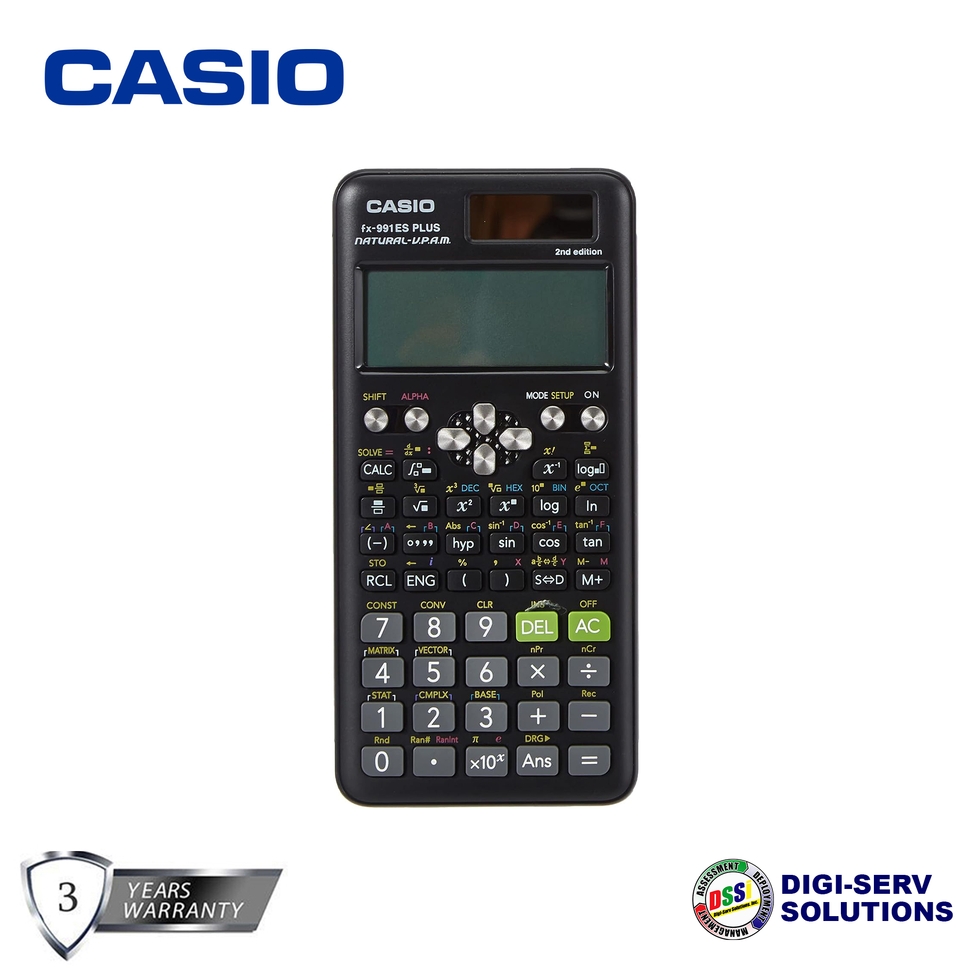 Casio FX-991ES PLUS (Black) 2nd Edition Standard Scientific Calculator