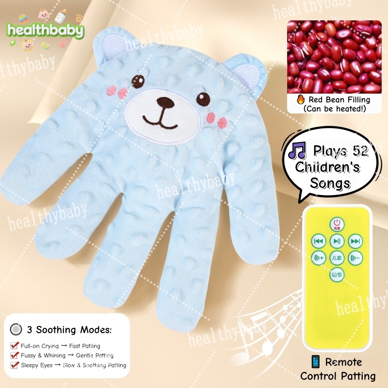 Baby Hugging Pillow Baby Patter for Sleep Automatic Tapping Palm/Doll Anti-startle Soothing Pillow Clapping Pillow