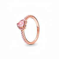 Pandora Sparkling Elevated Heart Ring JZ1001