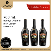 Baileys Original Irish Cream Liqueur 700ml Bundle of 3
