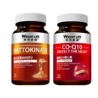 Wright Life Nattokinase 4000FU + Coenzyme Q10 50mg Maintain Cardiovascular And Cerebrovascular Health - Japanese Hot Selling Combination