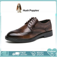 Hush Puppies Leather Shoes Men Formal Shoe Wedding Shoes Formal Shoes for Men Korean Leather Shoes Office Shoes Leather Shoes for Men Big Size 45 46 47 48