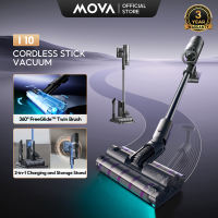 MOVA I10 Cordless Stick Vacuum Cleaner | 28000Pa Suction | Lightweight 1.35kg | 360° FreeGlide™ Twin Roller Brush | LED Floor Light