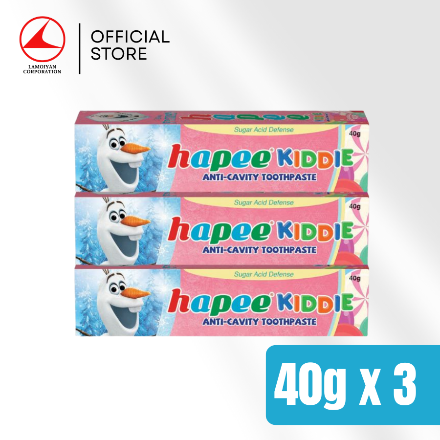 [Bundle of 3] Hapee Kiddie Bubblegum Pop Toothpaste 40g