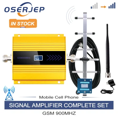 GSM repeater Mobilephone Amplifier Enhance Cell Phone 900 Repeater with Yagi Antenna