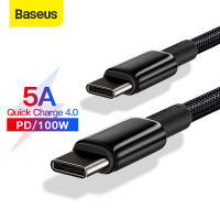 Baseus 100W USB C to Type C Cable Quick Charge 4.0 PD 100W for Samsung Xiaomi Redmi Note 8 Pro Fast Charger MacBook iPad Pro Latop Charging
