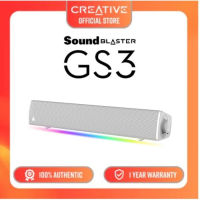 Creative Sound Blaster GS3 (MF8465) Compact RGB Gaming Soundbar with SuperWide technology Powered via USB Bluetooth 5.4 Headphone-out port for PC and Mac