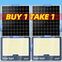 ECOCO Solar Lights 50000W Buy 1 Take 1 Outdoor For House Indoor Waterproof 5000watts With Solar Panel Garden Lamp Room Night Light Bulb For Courtyard Automatic With Remote Camping Garden
