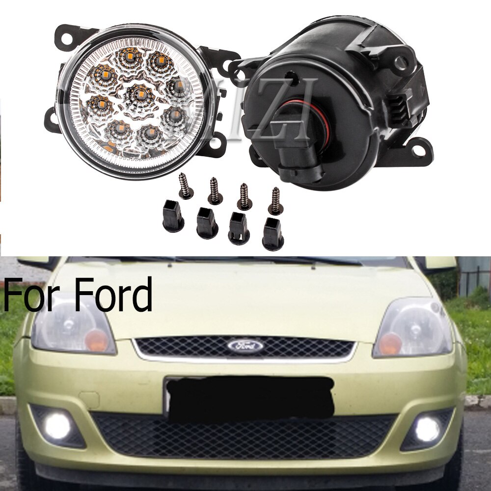 2pcs fog lights For Ford Focus MK2/3 Fusion Fiesta Tourneo Transit  2001-2015 LED Fog Lamp Assembly Headlights Super Bright | Lazada PH