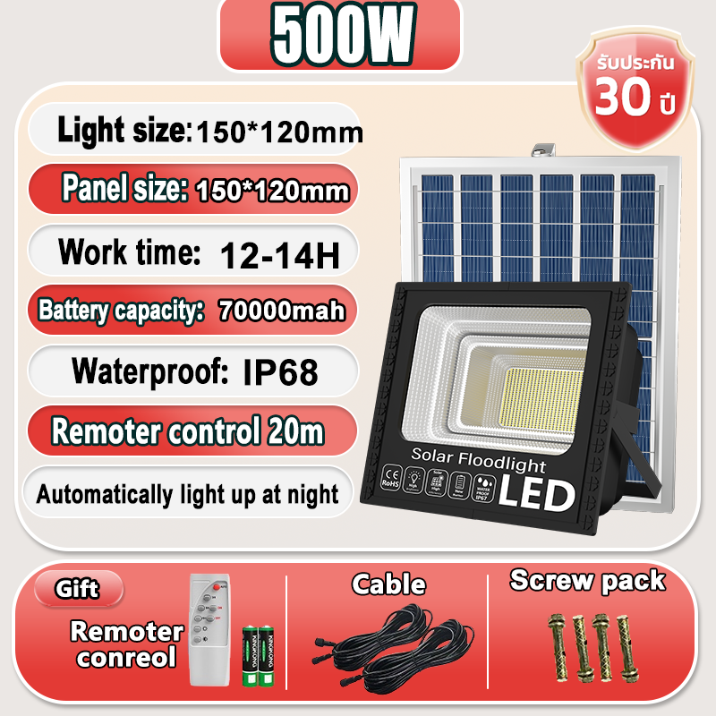 [Buy 1 take 1]58H outdoor lighting solar flood light outdoor waterproof IP68 rechargeable led lamp for room at night garden lamp for courtyard automatic with remote control