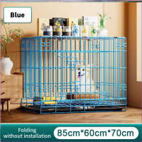 Dog Cage Cat Cage large size with Poop Tray Heavy Duty Pet Collapsible Cage for Dog Cat Rabbit Puppy