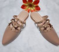 EFF015-MULES STAR STUDDED PATENT POINTED TOE VAL INSPIRED-LILIW LAGUNA MADE
