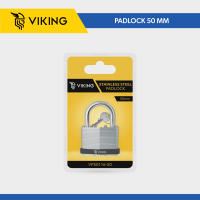 Viking Laminated Steel Padlock 40mm & 50mm - Heavy Duty Anti-Cut Double Locking Hardened Steel Shackle Weatherproof High Security with 2 Keys  for Gate Locker Storage Door Fence Garage Toolbox Bike/Bicycle Motorcycle Gym Industrial