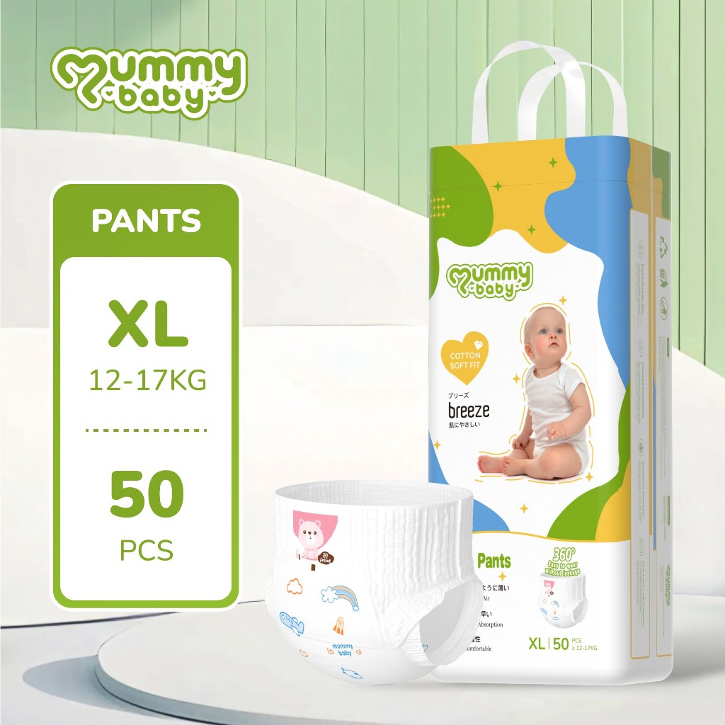 Mummybaby Disposable Diaper S-3XL Tape and Pants Type 50pcs