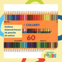 Colleen Colored pencil 60Colors  2 tips different color 30 colored pencil in 1 box