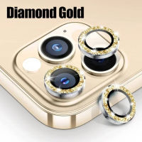 1Set(2PCS-3PCS) Camera Tempered Glass For iPhone 16 11 15 12 13 14 Pro Max 13 12 Mini 15 14 Plus Diamond Glitter Rear Camera Lens Protector