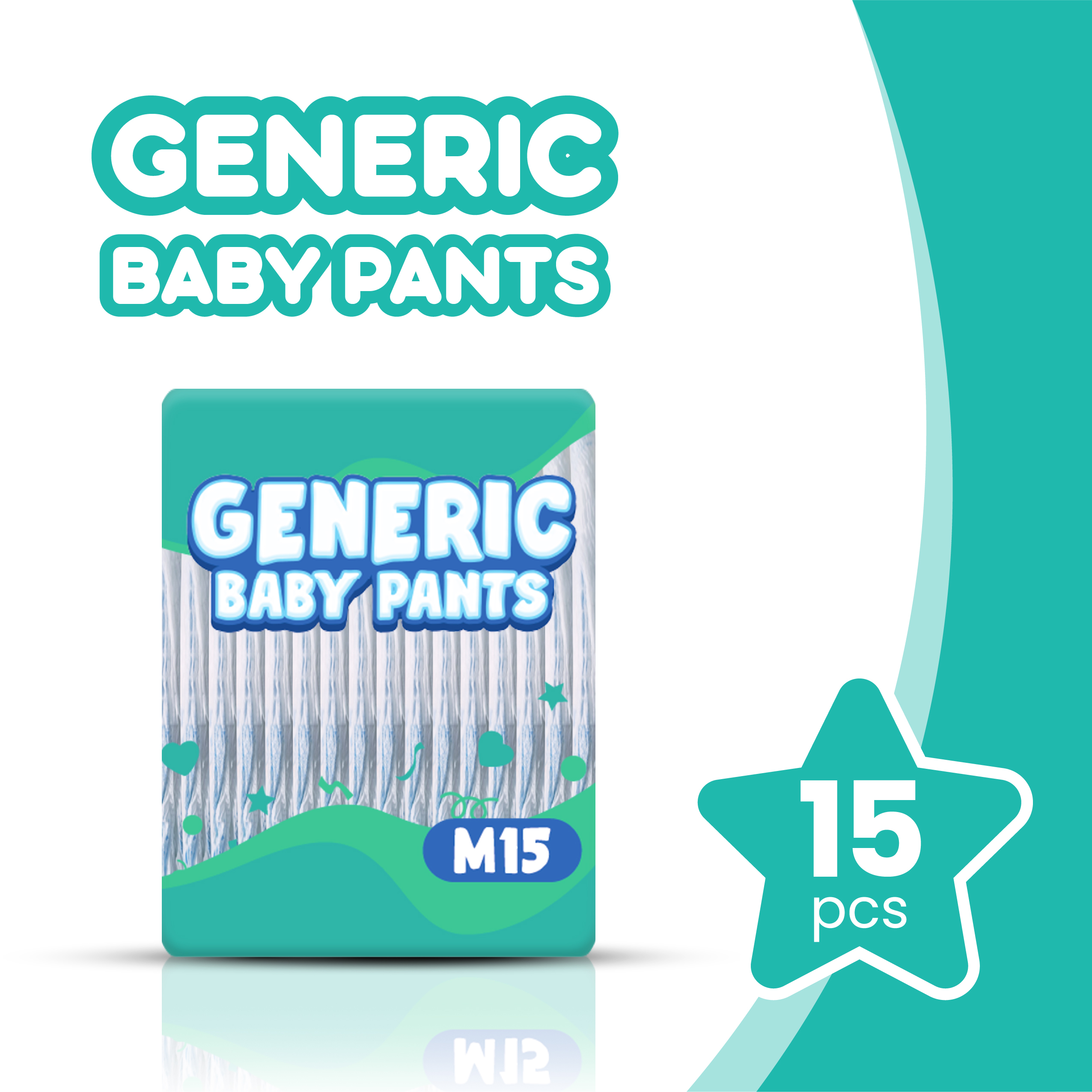 Generic Baby diaper pants Medium 15s