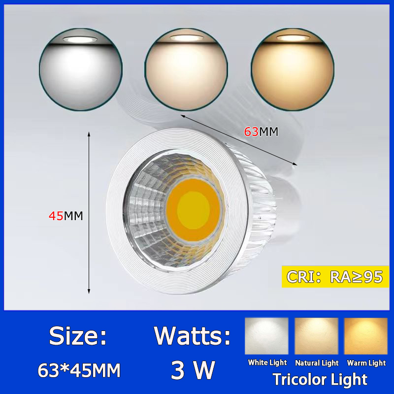 360°Track Light Advanced wooden track light with long lifespan E27 bulb easy installation high color rendering eye protection