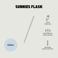 Sunnies Flask Glider (Retractable Stainless Steel Straw for Water Bottle Cap)