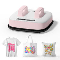 HTVRONT 10″x10″ Heat Press Machine 220V Portable for T-Shirts Sublimation & HTV Vinyl for Hats Bags Heat Transfer Projects
