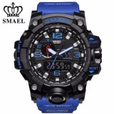 2018 Fashion High quality Men's Watches SMAEL Multi-function LED Dual Display Quartz Watches Outdoor Waterproof Sports Watch Luxury Brand Casual Men Watch Relogio Montre - intl