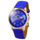 Geneva Celine Blue Leather Wrist Watch