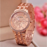 Geneva Macey Stainless Steel Watch (Rosegold)