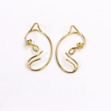 High Service New Cosplay Beauty And The Beast Belle Rose Earrings Ear Cuff Copper Plated Gold - Intl August 2018 - 4 High Service New Cosplay Beauty and The Beast Belle Rose Earrings Ear Cuff Copper Plated Gold - intl - 4