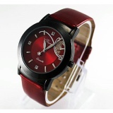 Hot Sale!Fashion Lady Girl Women Luxury Diamond Pretty Quartz Wrist Watch Red - intl