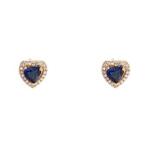 Jewelworld Heart Blue Sapphire Cubic Zirconia Jewellery Set (Gold) August 2018 - 2 Jewelworld Heart Blue Sapphire Cubic Zirconia Jewellery Set (Gold) - 2