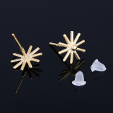 The Sun Descended Mature Elegant Women Snowflake Gold Earrings - Intl August 2018 - 4 The Sun Descended Mature Elegant Women Snowflake Gold Earrings - Intl - 4