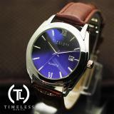 Timeless Manila David Datejust Synthetic Leather Watch (Blue/Coffee) August 2018 - 2 Timeless Manila David Datejust Synthetic Leather Watch (Blue/Coffee) - 2