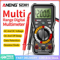 [Fast Delivery] ANENG SZ301 2000 Counts Digital Multimeter AC/DC Votage Current Resistance Electrical Ohm Ammeter Automatic Tester Capacitance Meter Test other