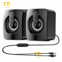 Tri-Town Computer Wired Bluetooth Speakers Audio Sound Bully Speaker Wired USB-Powered PC Speakers with 10W Stereo SoundGaming Sound-bar Speakers for PC Desktop Computer Laptop Monitor TV Desktop Long Multimedia Plug-in Card