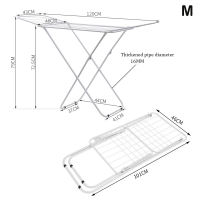THEOMNIDESK Foldable Clothes Drying Rack Movable Indoor Balcony Towel Holder Small-family Apartment Dormitory Simple Clothes-horse Outdoor Drying Clothes Hanger