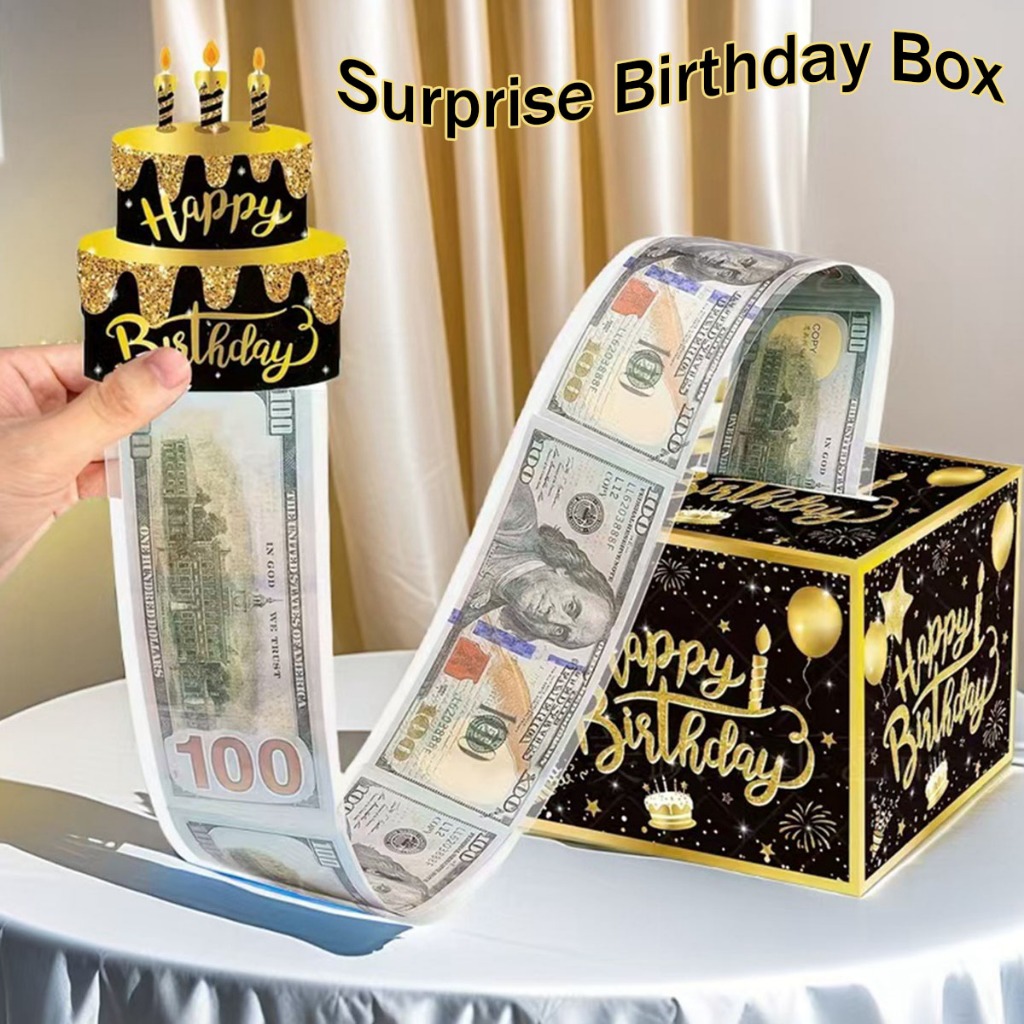 30 PCS Cash Pull-Out Box with Secure Money Clip For Birthday Gift Surprise Gift