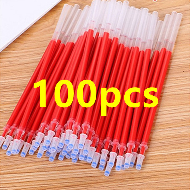 Whosale 100pcs Ballpen Set 0.5mm Gel Pen Black Sign Pen Students Neutral Pen 3 Colors Ball Pen