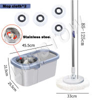 LifeStow Spin Mop With Spinner and Bucket Complete Set Stainless Steel Rod Thick Microfiber Mop Heavy Duty For PH Home