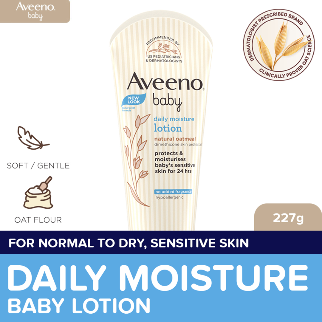 Aveeno Baby Daily Moisture Baby Lotion 227g - Newborn Baby Essentials Baby Care Baby Body Lotion Lotion For Baby