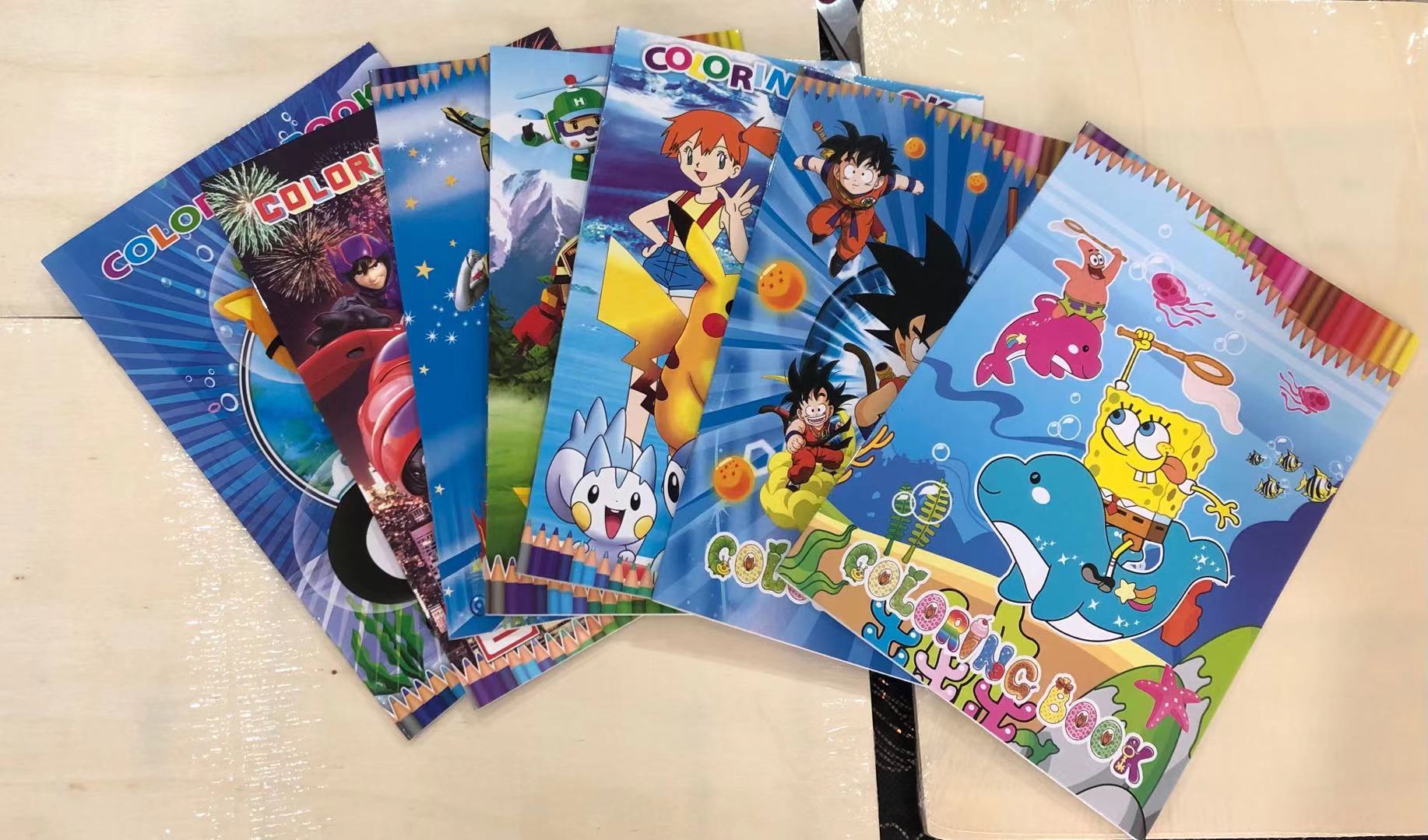 LuckyHao coloring book with sticker giveaways 14 X 21 cm