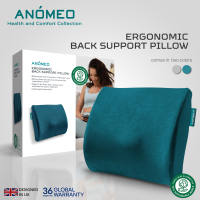 Anomeo Ultimate Ergonomic Back Support Pillow Lumbar Support Memory Foam Cushion for Home Office Car Travel