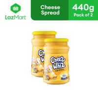 Cheez Whiz Original Cheese Spread Jar 440g - Pack of 2 | cheese spread pimiento cheese bread spread vitamins calcium breakfast