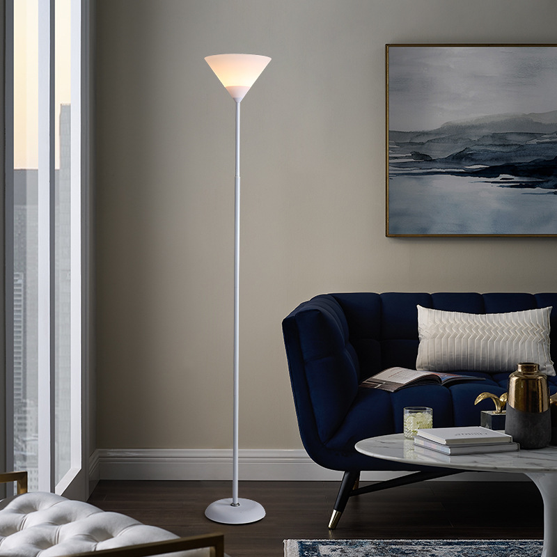 lightse【COD】Floor Lamp Nordic LED Lamp Shade Bedroom Night Light Living room floor lamp Free light bulb