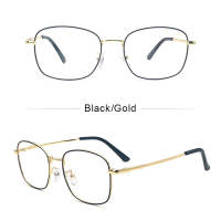 LUSEEN Photochromic Anti Radiation Glasses Square Replaceable Lens Eyeglasses Unisex Frame Computer Gaming Eyewear Glasses for Women and Men Fashion Eyewear AG2212