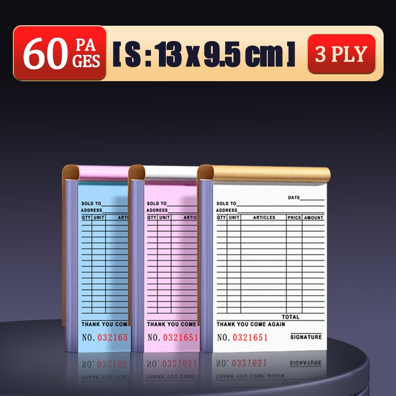 10PCS Receipt Carbonized Resibo Receipt Wholesale Daily Sales Transaction Record Payment Delivery Receipt