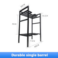 DecorX Water Container Rack Stand Heavy Duty Bucket Rack Water Dispenser Rack Water Gallon Rack All Metals Water Tank Bracket Storage Rack