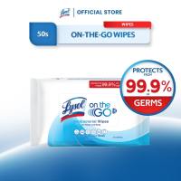 Lysol On-The-Go Antibacterial Hand & Body Wipes 50 Pulls - Disinfects / Moisturizes / Kills Germs