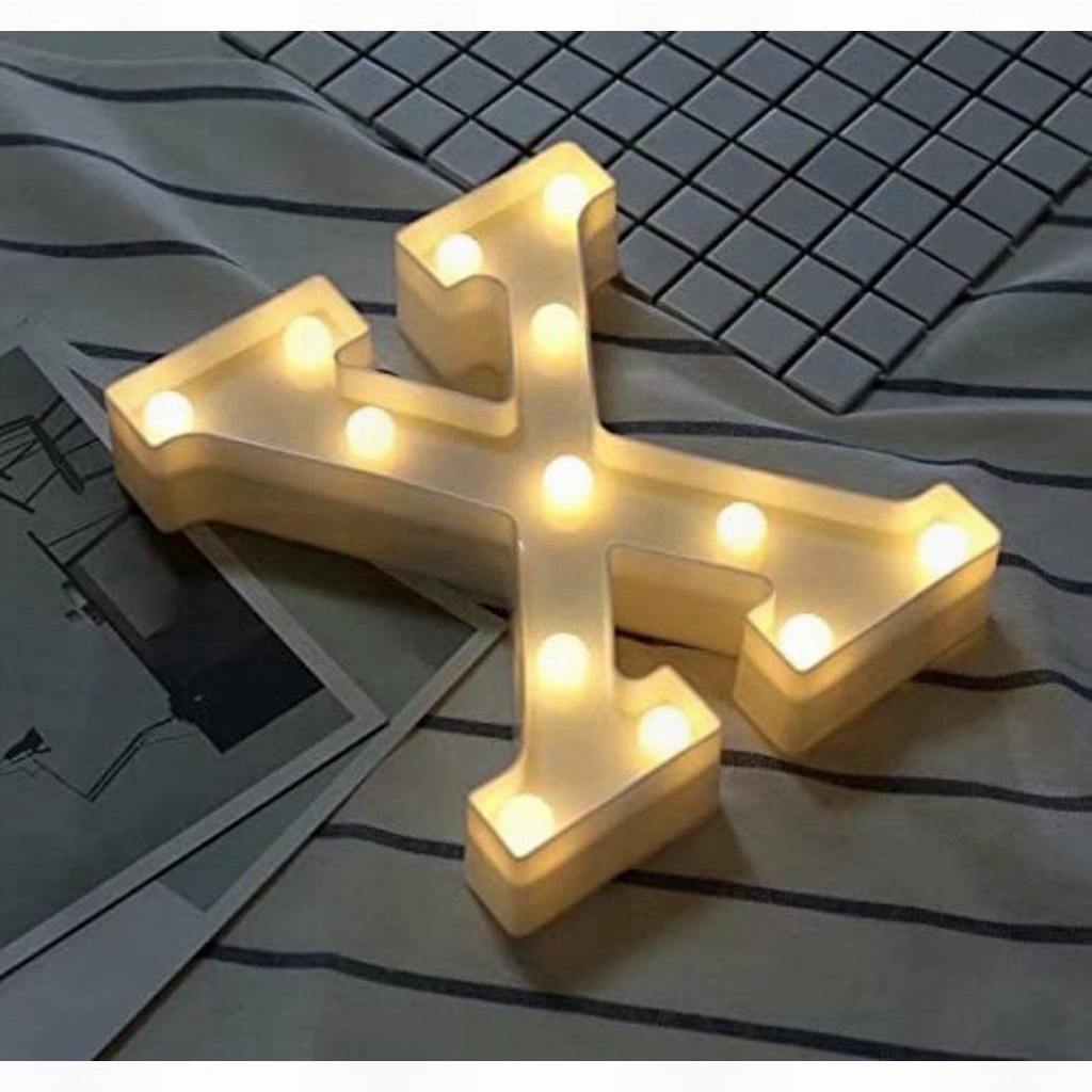 【Local shipment】26 Letters Led DIY Battery Operated Alphabet for Wedding Home Party Bar Decoration Birthday party Rave Christmas decorative lights
