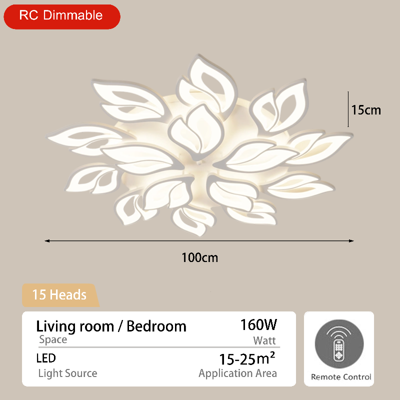 SOLO Chandelier Light Modern Design/ceiling Lights Modern Design/ceiling Light for Ceiling/chandelier Ceiling Light Sala/led Ligths for Home/Exquisite Living Room Leaf Chandelier