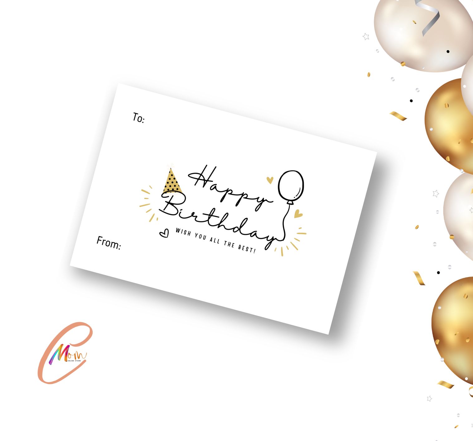 Happy Birthday Gift Tag | 10 pieces/pack